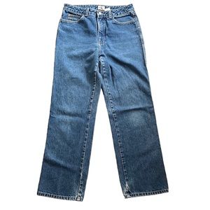 Vintage Calvin Klein 100% Cotton High Rise Straight Leg Jeans Size 11
